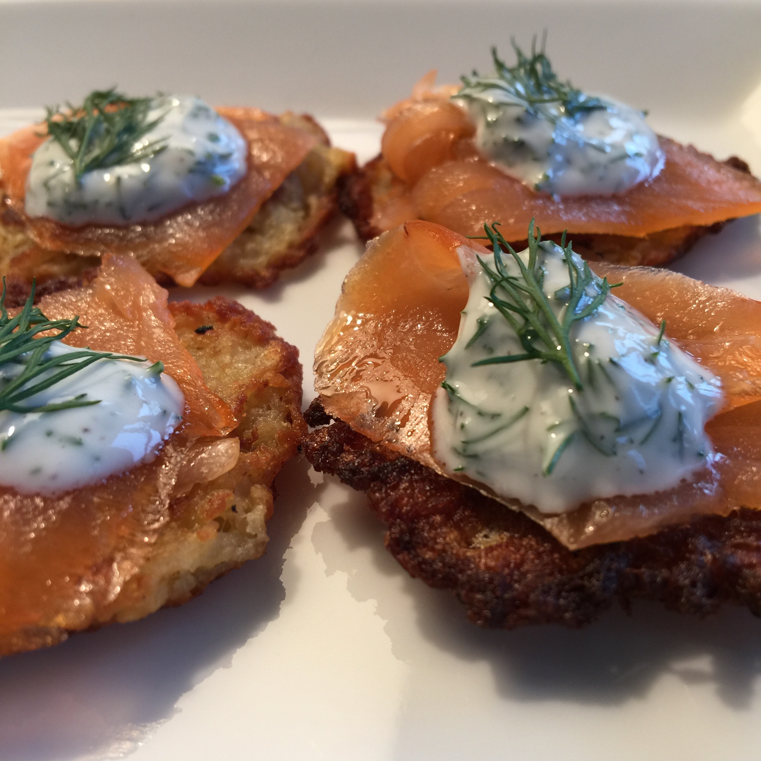 potato latkes, side dish, hors doeuvres, potato, latke, smoked salmon