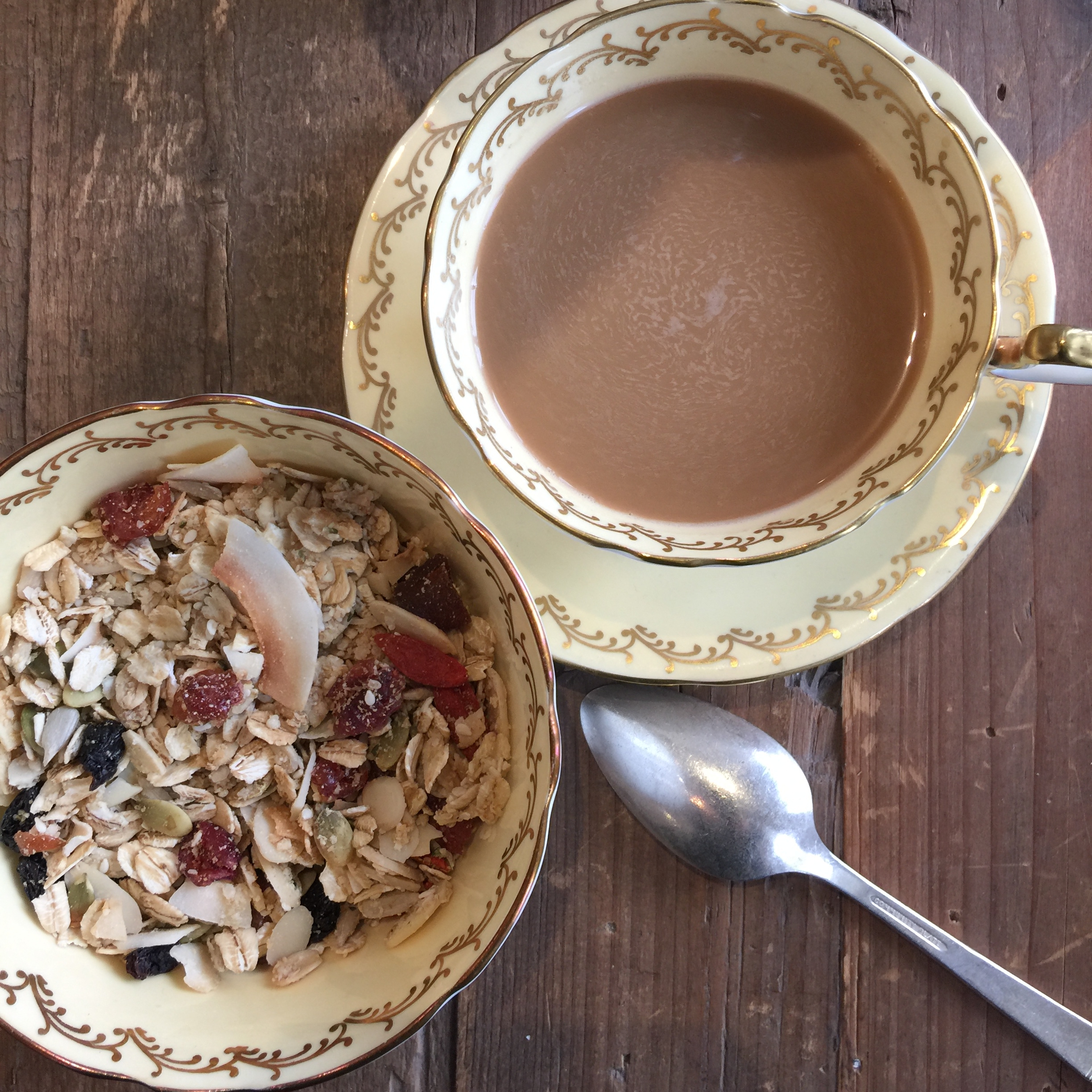 cereal, homemade granola, granola, breakfast