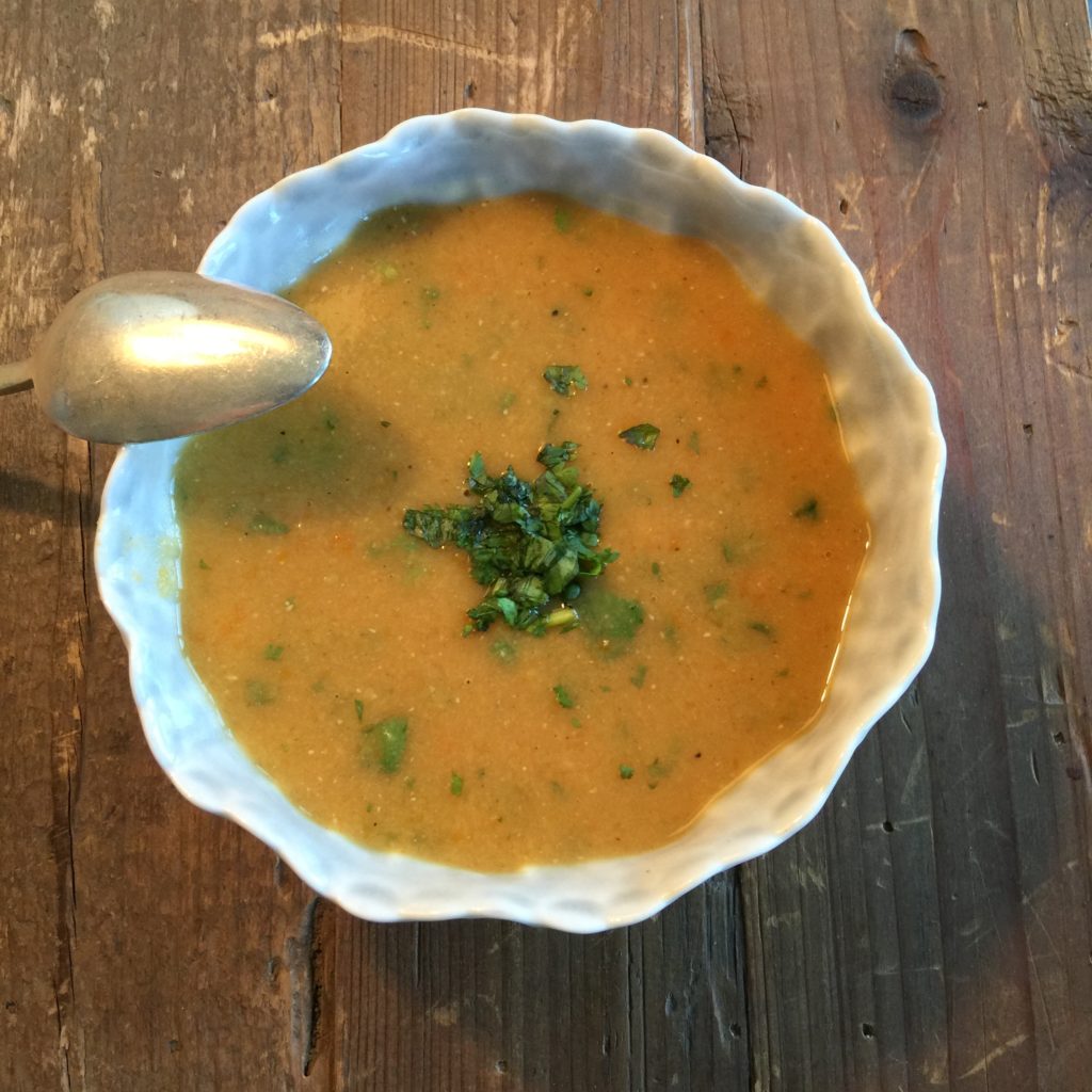 Red Lentil Soup, vegan soup, easy soup