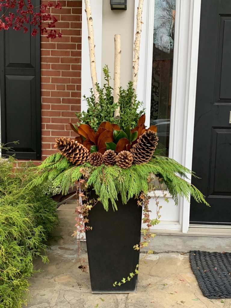 winter outdoor containers single